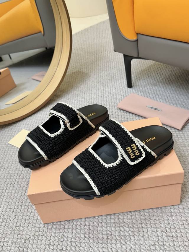 2025 Miu New Magic Tape Sandals! Comfort And Fashion Combined! New Magic Tape Sa