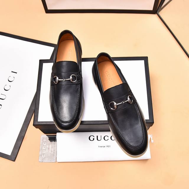 Factory Price P Cowhide Gucci Men's Latest New Casual Shoes! Officially Launched