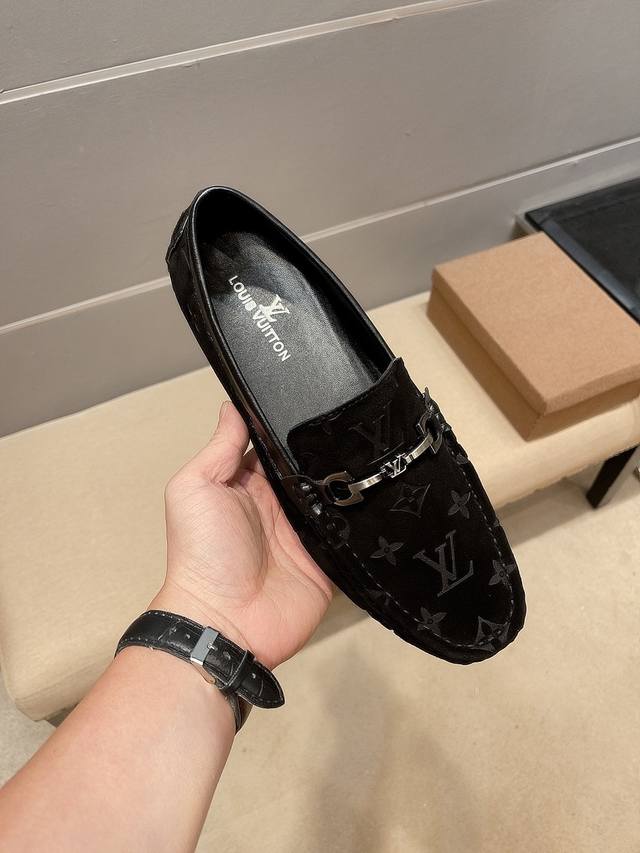 Lv Official Flagship Store Bestseller Casual Business Versatile Bean-Shaped Shoe