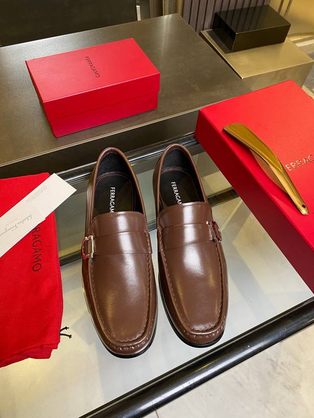Fs Ferragamo Craftsmanship Goodyear Hand-Stitched. Italian Imported Leather Uppe