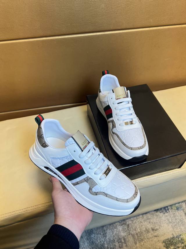 Gucci Top-Tier Men's Shoes 2025 Hk Store Release. Sole: Original Factory-Supplie