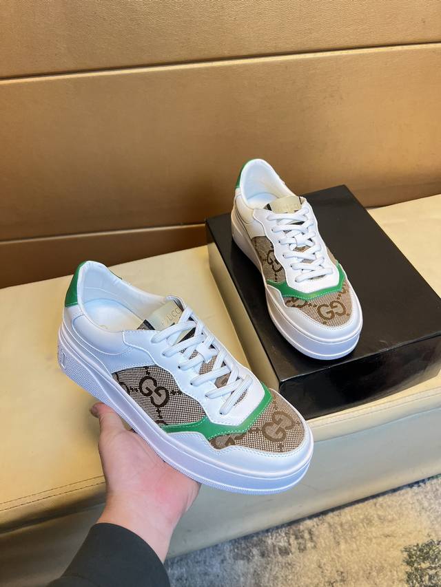Gucci Top-Tier Men's Shoes, Released With Hk Flagship Stores. Sole: Original Fac
