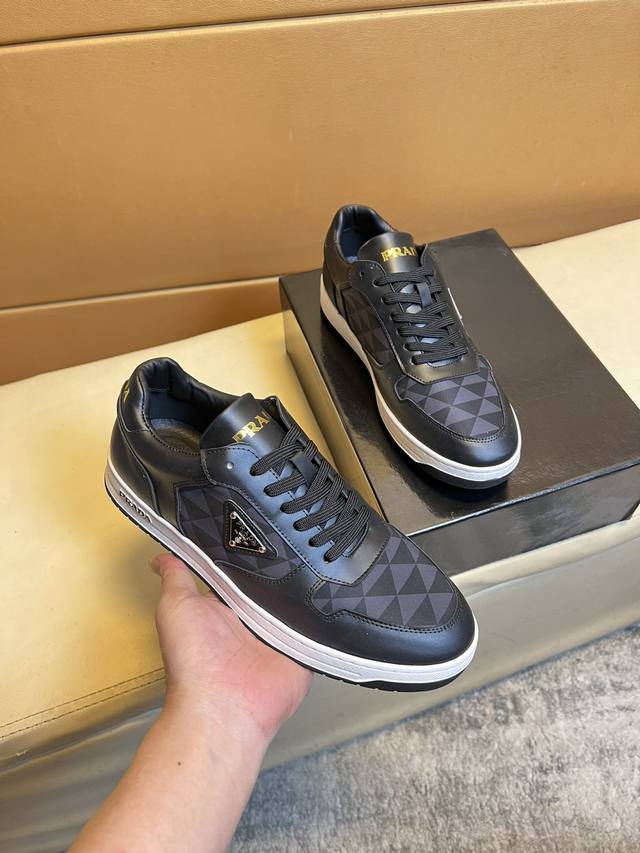 Prada Original Quality.~ Unique Modern-Style Sneakers. Casual Shoes Essential Fo