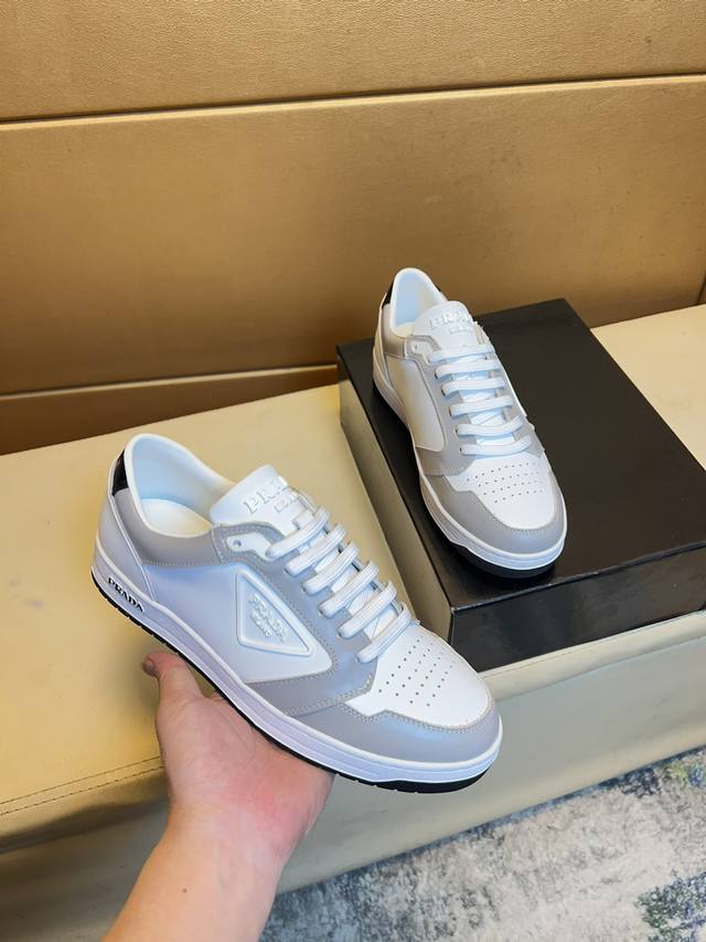 Prada Original Quality.~ Unique Modern-Style Sneakers. Casual Shoes For Trendy M