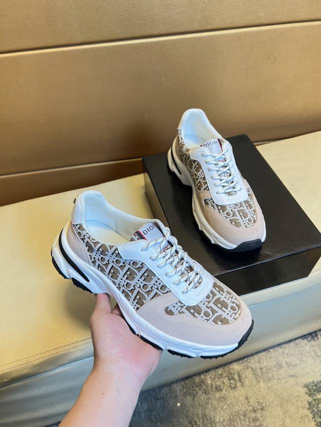 Dior Top-Tier Men's Shoes, 2025 Hk Store Release. Sole: Original Factory-Supplie