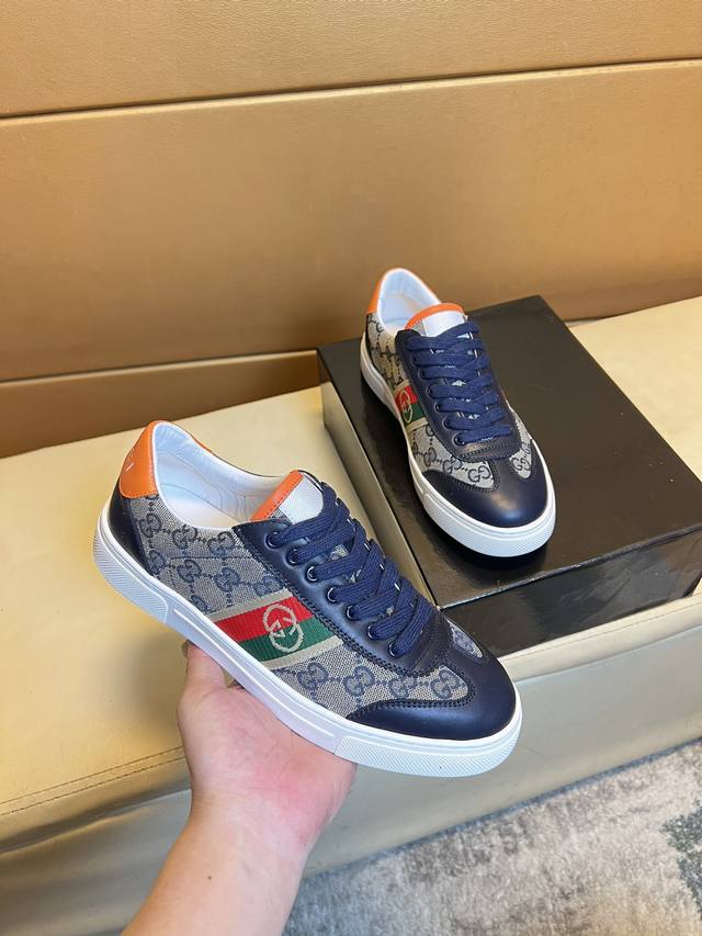 Gucci Original Quality.~ Unique Modern-Style Sneakers. Casual Shoes For Trendy M