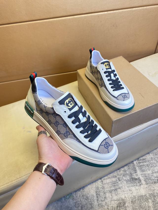 Gucci Top-Tier Men's Shoes, 2025 Hk Store Release. Sole: Original Factory-Suppli