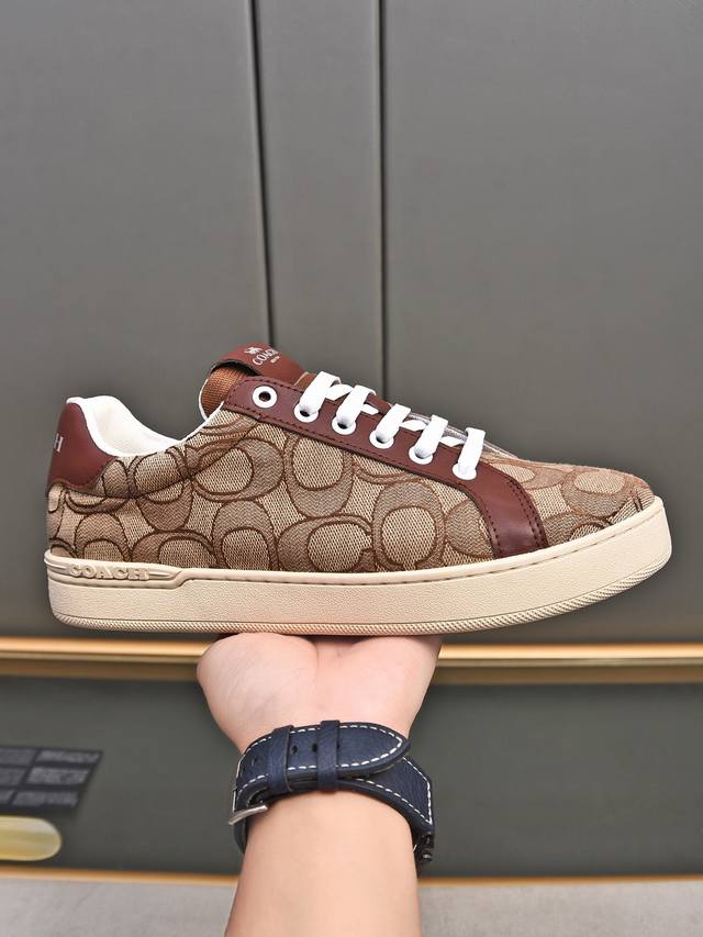 Official Website New Arrival: Coach Exclusive New Men's Low-Top Casual Lace-Up S