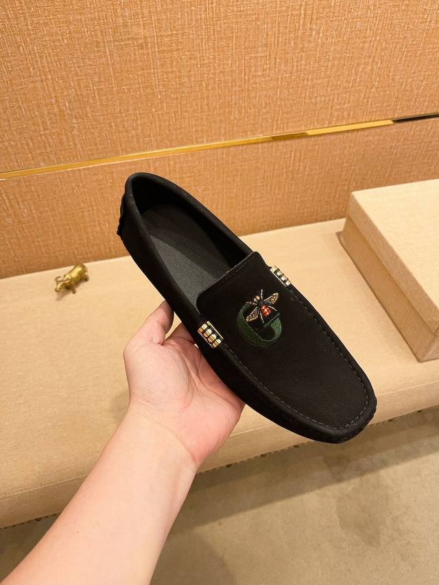Actual Price Gucci Official High-End Men's Bean-Shaped Shoes, Featuring The Late