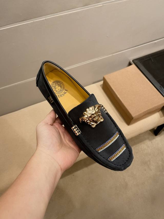Brand: Versace, Official Flagship Store Genuine New Arrival, Upper Made From Ori