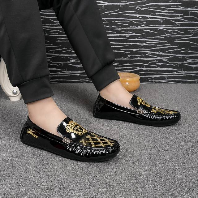 Actual Price Verace Versace Official Website Original Bean-Shaped Shoes, Latest