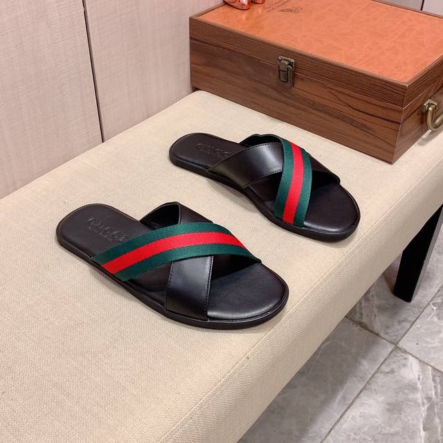 Slippers: New Arrival: Factory Price Gucci* Series Slippers Top-Tier Imported Au