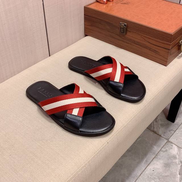 Slippers: New Arrival: Factory Price Bally* Series Slippers - Top-Tier Authentic