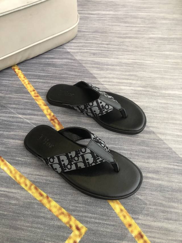 Men's Shoes Top-Quality Original Dior Men's Casual Slippers With Brand Letter Pr