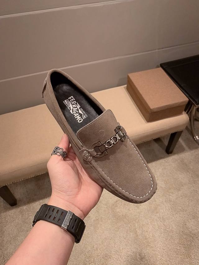 Authentic, Ferragamo Official Flagship Store New Premium Bean-Shaped Shoes ~ Fou