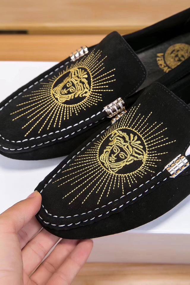 Actual Price, Versace Official Original, Upper Made From Imported First-Layer Su