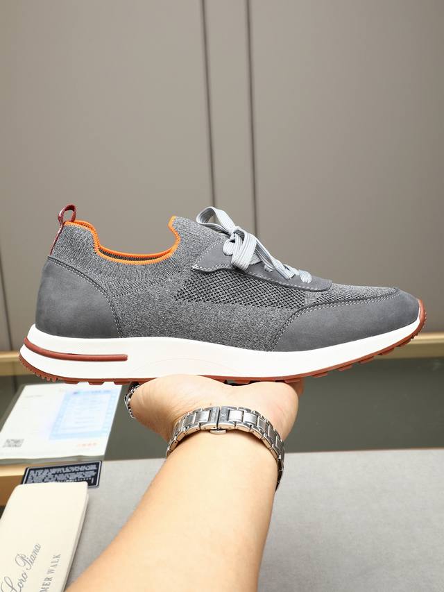 Lp New Release Loro Piana Knit Sports Shoes | Crafted From Wish Wool Blend Fabri