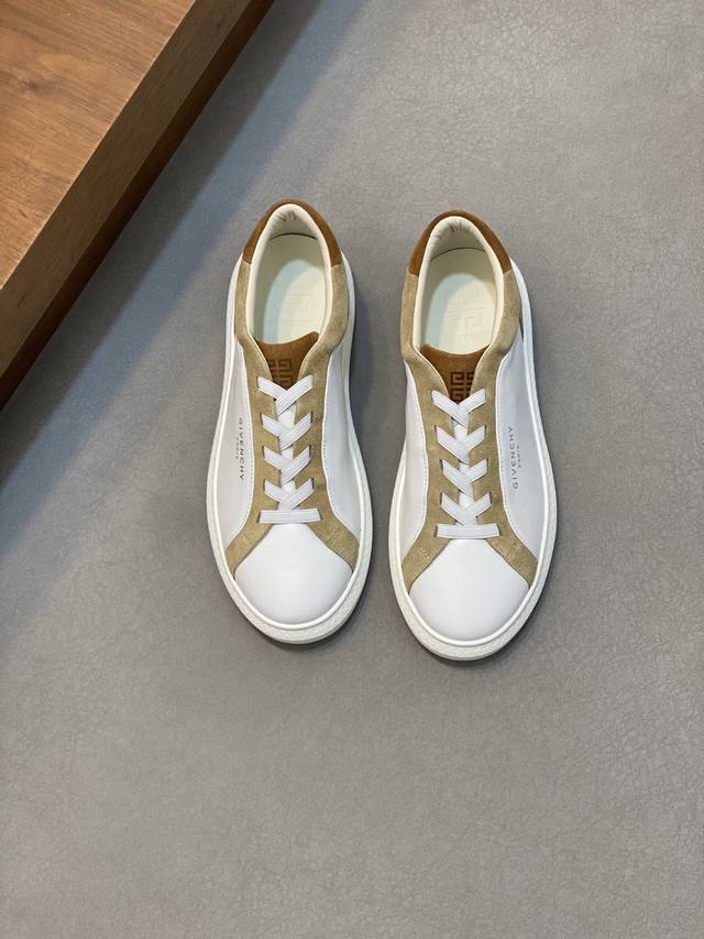 Givenchy - Upper: Napa Calf Leather, Suede Calf Leather, Silk-Screened Brand Log