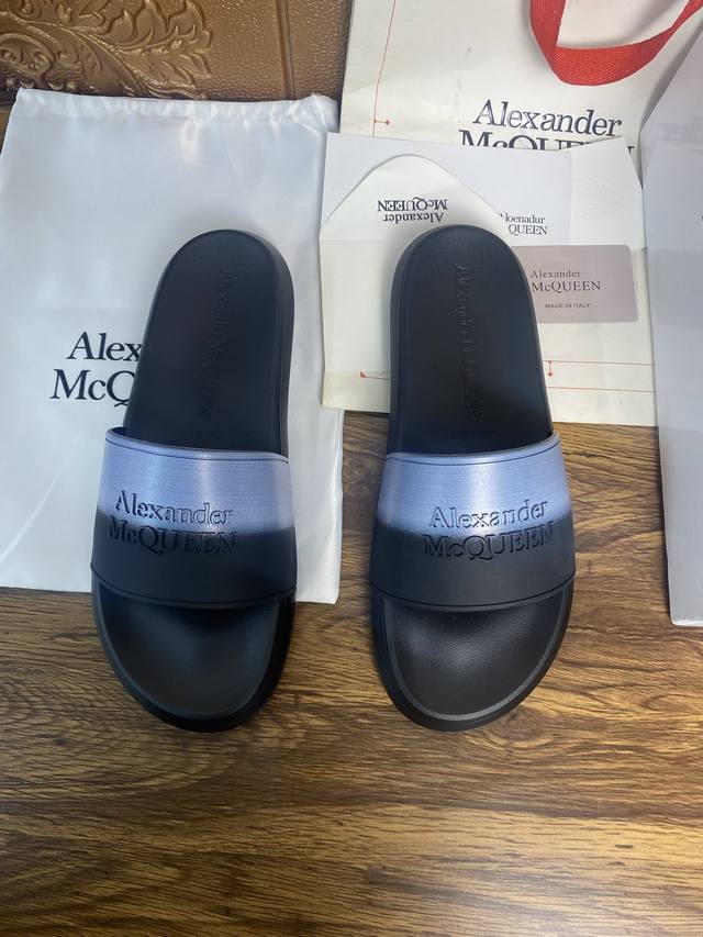 Alexander Mcqueen. Mcqueen Slipper Series: High-End Brand, 3D-Molded Upper, Upgr