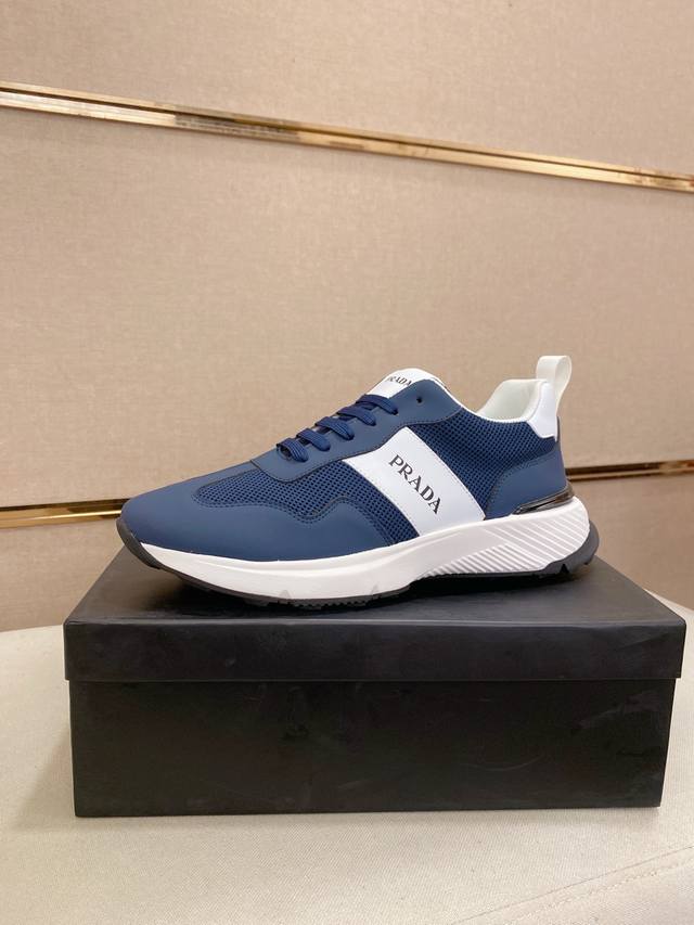 Factory Price New Prada Prada Men's Shoes, Made With Carefully Selected Cowhide
