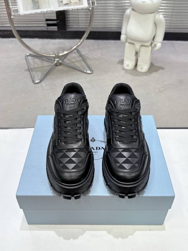 Prada* Couple's Set Size: Women's 35-40, Men's 39-44, Custom-Made Size 45. Prada