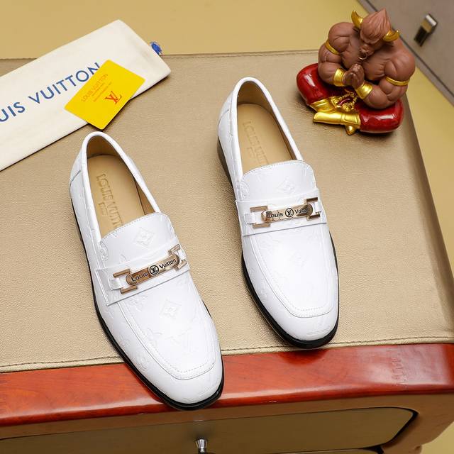 Factory P-Price Louis Vuitton New Men's Casual Business Leather Shoes Official W