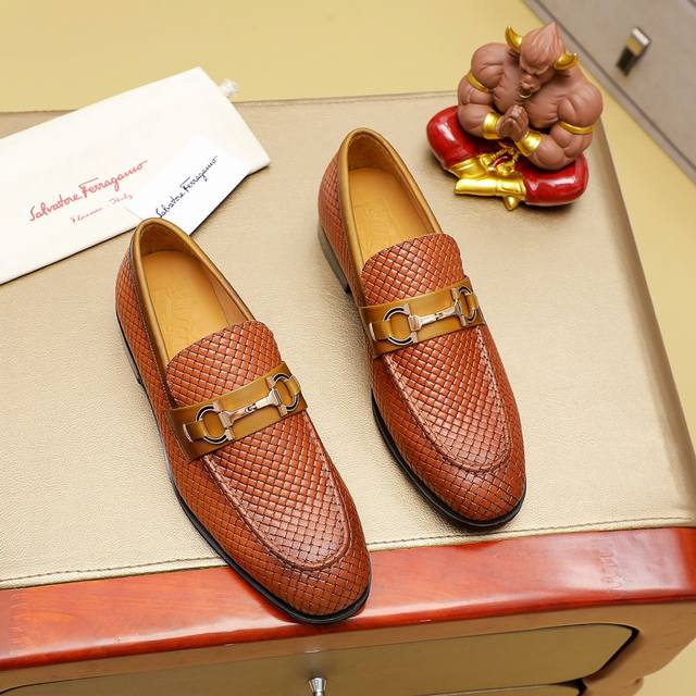 Factory P Price Ferragamo Ferragamo Best-Selling Fashion Leather Shoes Official