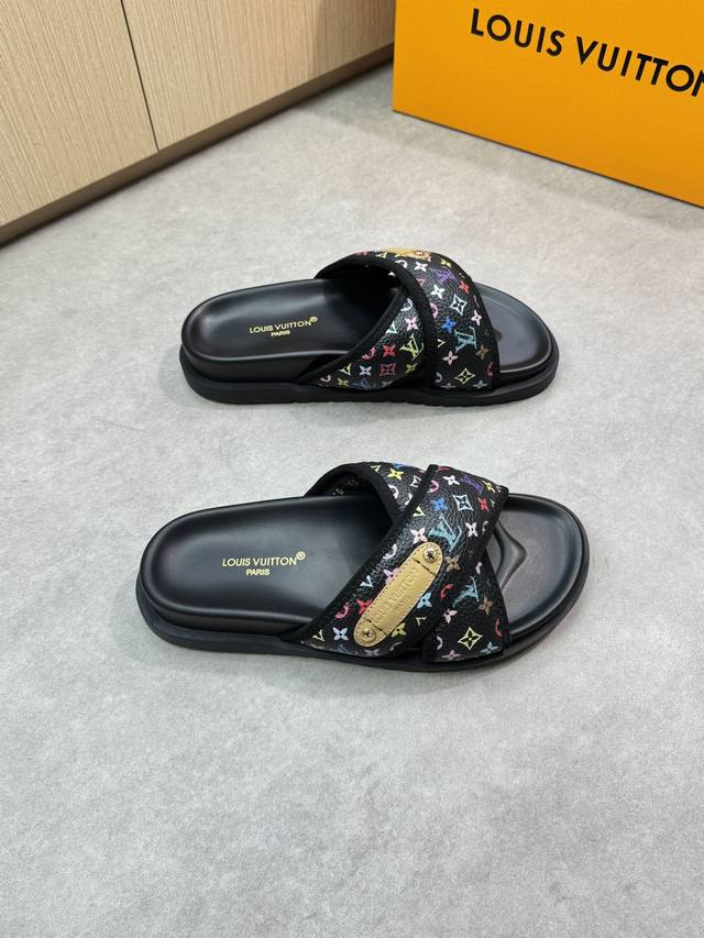 Louis Vuitton - High-End Quality Original Casual Sandals - Upper: Crocodile-Patt