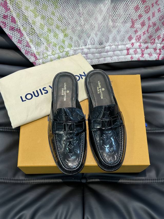 L.V High-End Men's Half-Slip-On, Upper Made From Imported Top-Grain Cowhide, Han