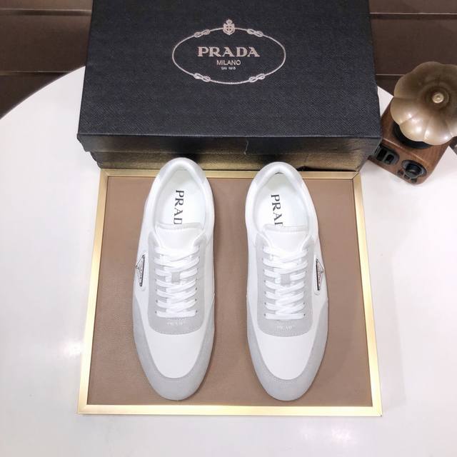 Factory P-Batch Prada Men's Shoes High-End Brand: Official Website 1:1 Latest Ma