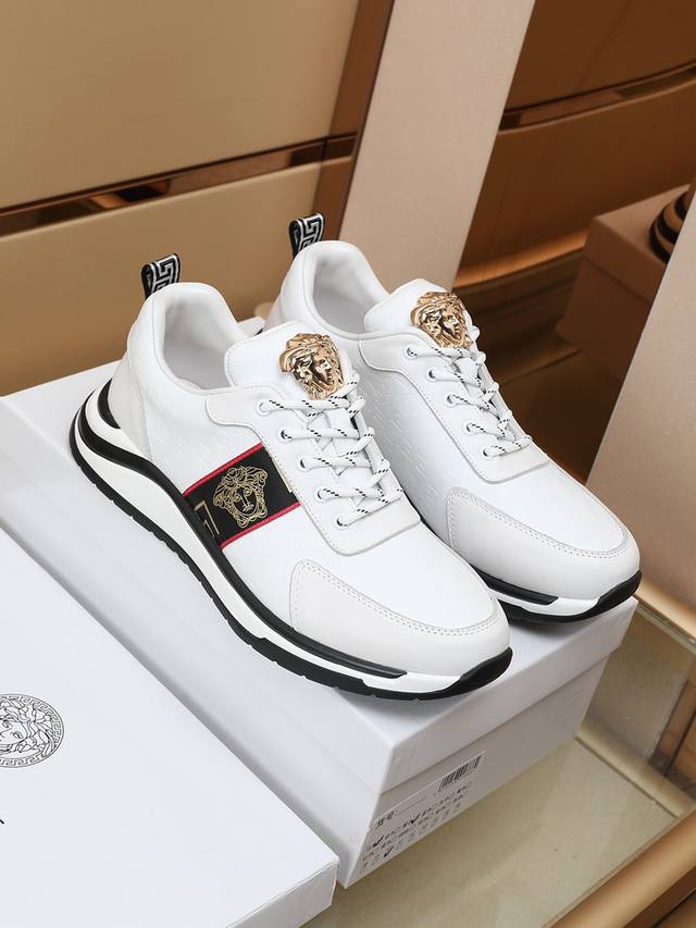 Factory Price Versace Men's New Arrival: Upper Made From Top-Grain Cowhide Leath