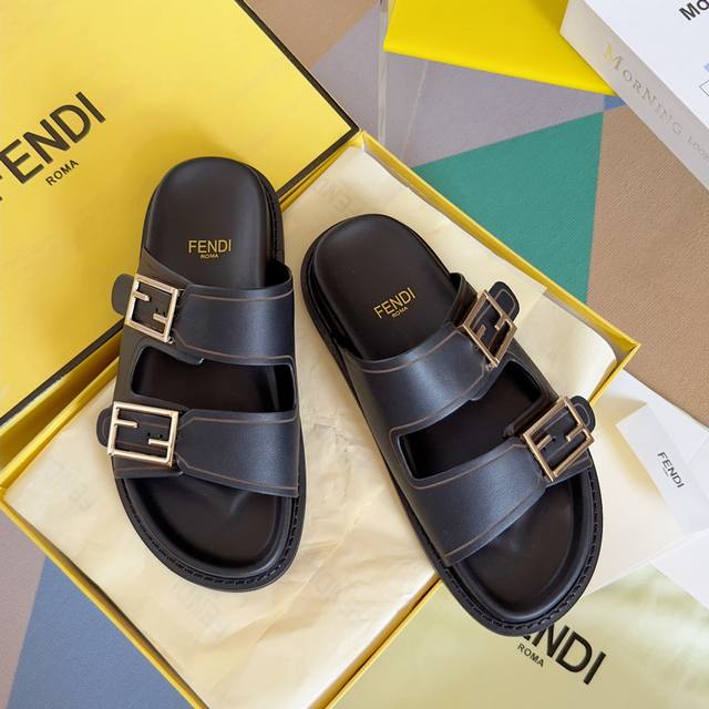 Top Version: Leather Upper Fendi Latest Colorway Couple's Edition Feel Vintage F