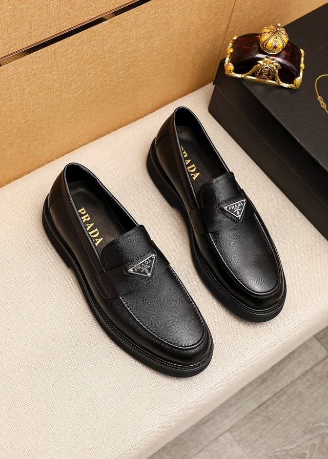 Product Trademark: Prada Casual Leather Shoes Standard Sizes: 39-44 38.45.46 Cus