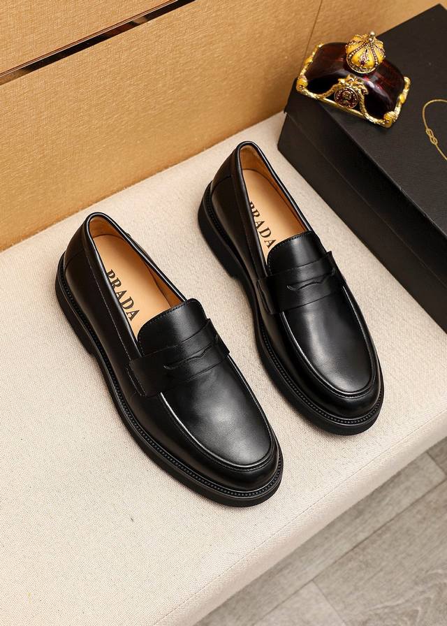 Product Trademark: Prada Casual Leather Shoes Standard Sizes: 39-44 38.45.46 Cus