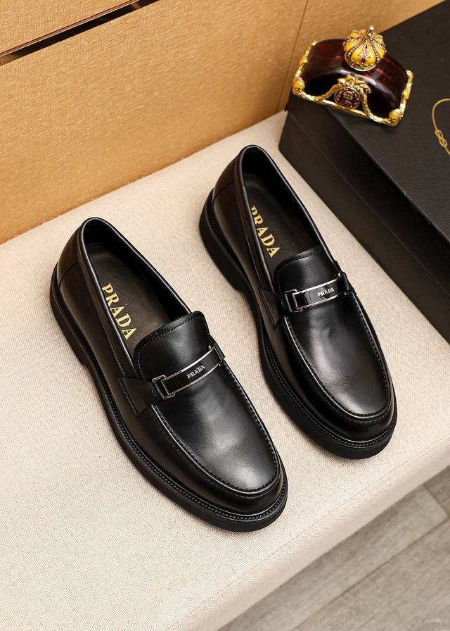Product Trademark: Prada Casual Leather Shoes Standard Sizes: 39-44 38.45.46 Cus