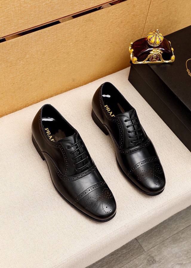 Product Trademark: Prada Business Leather Shoes Standard Sizes: 38-44 45 Custom-