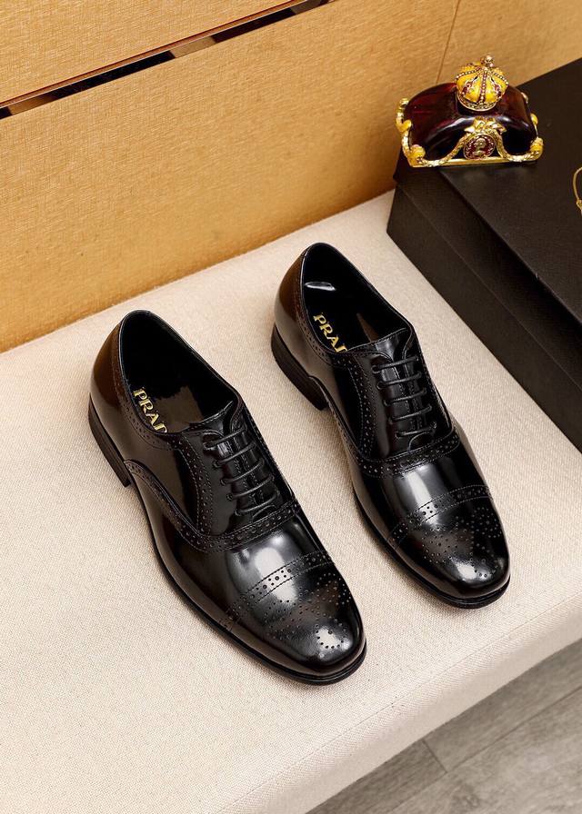Product Trademark: Prada Business Leather Shoes Standard Sizes: 38-44 45 Custom-