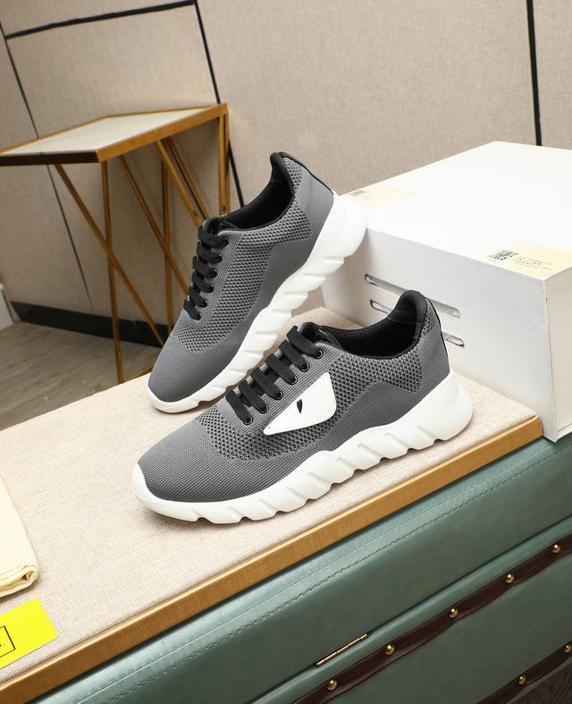 Factory Price P Fendi Tag Series Men's Casual Mesh Running Shoes, Developed From