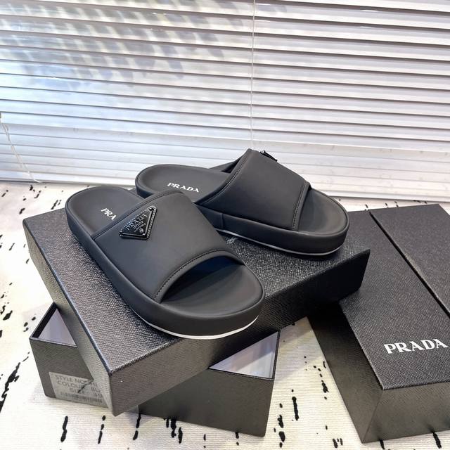Market-Leading Premium Version, Prada Men's Spring/Summer Sandals, Synchronized