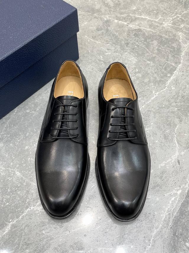 Top-Quality! Dio* Formal Leather Shoes! Authentic High-Quality, 1:1 Comparison A