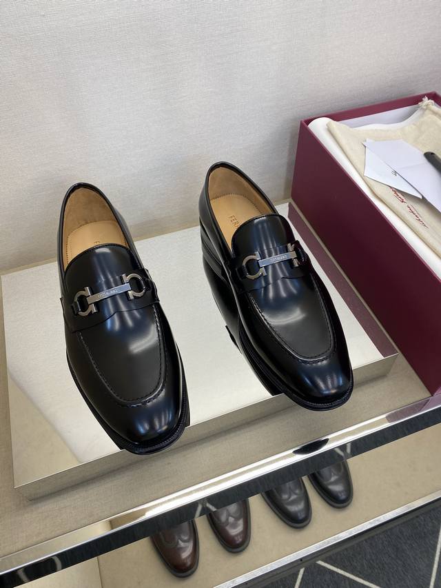 Sf Top-Tier Craftsmanship, Fashionable Formal Leather-Soled Shoes. Standard Size