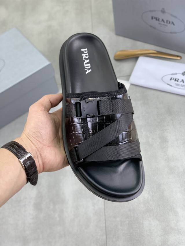 Factory Price P Actual Price Prada New Casual Slippers, Authentic Official Websi