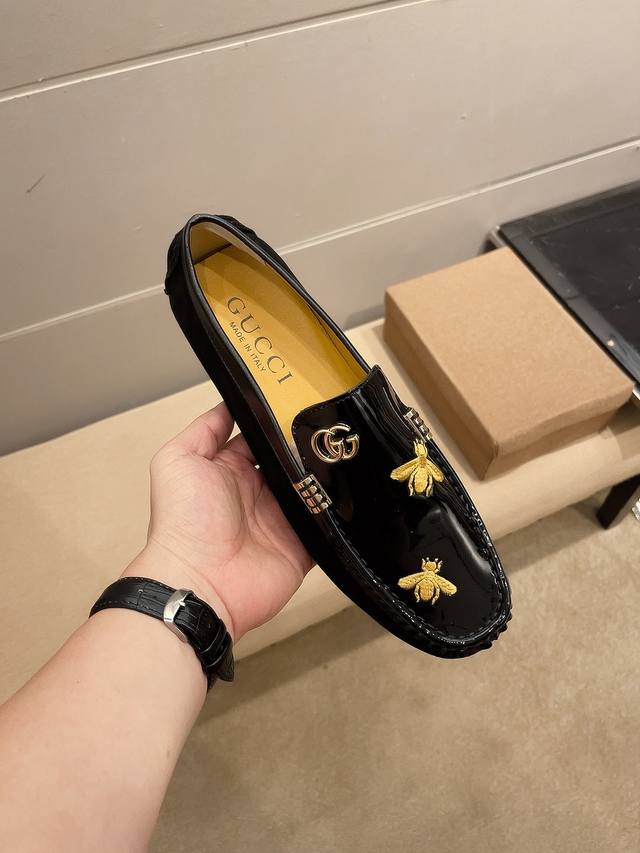 Brand: Gucci, Official Flagship Store Original Casual Loafer ~ Seasonal Fashion