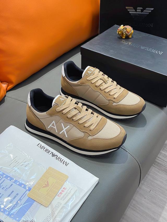 Product Name: Armani Armani Official Sizes: 38-44 Casual Shoes Product Materials