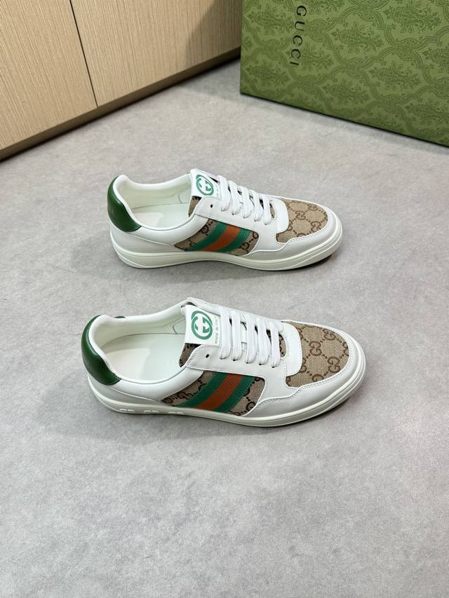 Gucci - Premium Quality Original Casual Sports Sneakers - Upper: Napa Calf Leath
