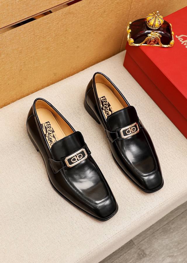 Product Brand: Ferragamo Casual Leather Shoes Standard Sizes: 38-44, 45.46 Custo
