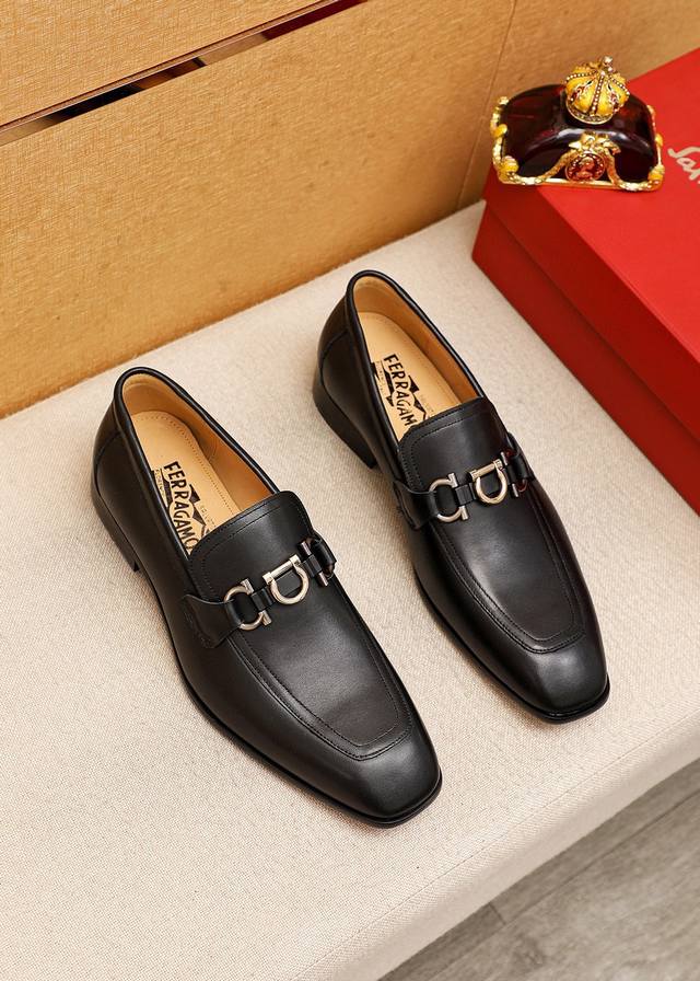 Product Trademark: Ferragamo Casual Leather Shoes Standard Sizes: 38-44, 45.46 (