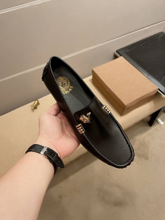 Versace Official Flagship Store Authentic Product, Upper Made Of Italian Full-Gr