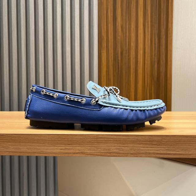 Lv Official Debut Of Italian Men's Trendy Bean-Shaped Shoes, Official 1:1 Origin