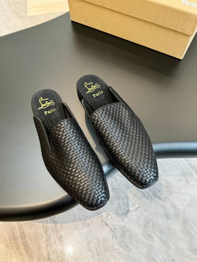 New Cl Full Genuine Leather Half-Slip, Genuine Leather Outsole. Sizes 39-44, Cus